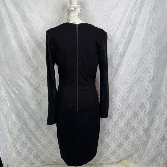 Prairie Underground Black Day Framing Long Sleeve Dress Size M - Picture 3 of 9